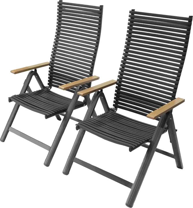 Leco 2er-Set Klapp-Funktionssessel JUNO