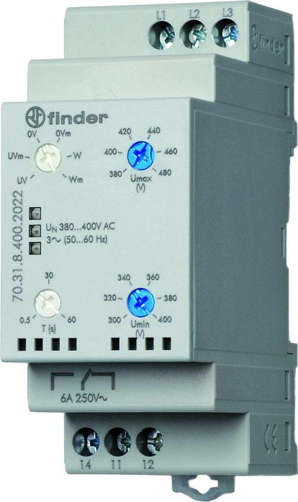 Image du produit Finder Surveillance triphasée 380-415 V AC 70.31.8.400.2022