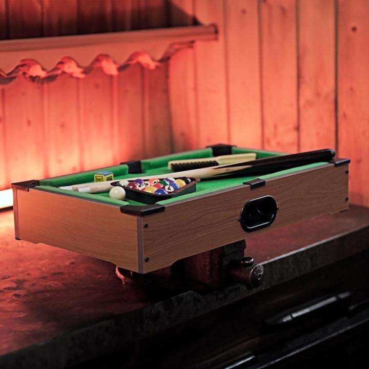 Image du produit Games Planet Mini table de billard NANO + accessoires, noir