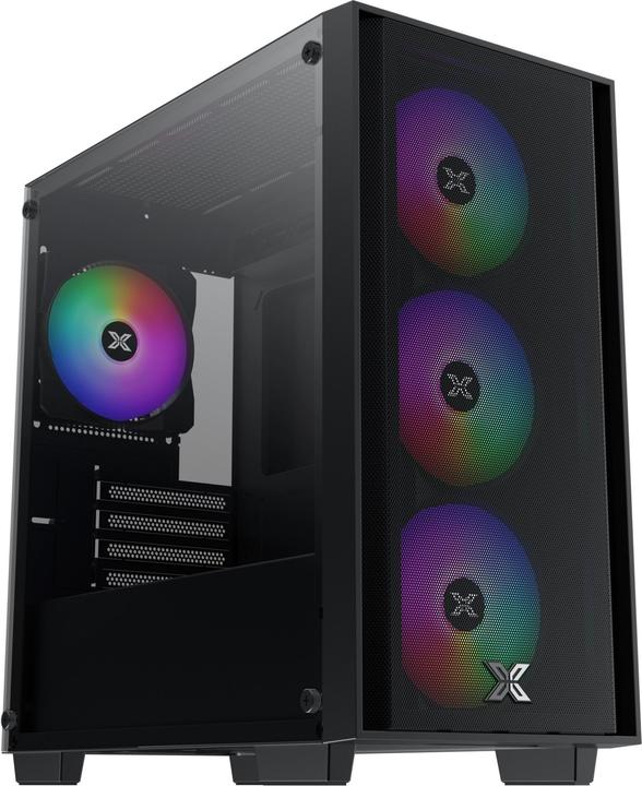Xigmatek Boitier Mini Tour Micro ATX NYX Air II RGB avec panneau vitré (Noir) (ATX)