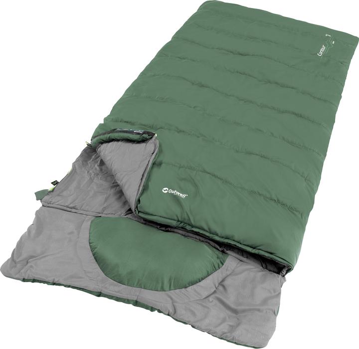 Actual product image Outwell Contour Lux XL polyester sleeping bag, green (235 cm)