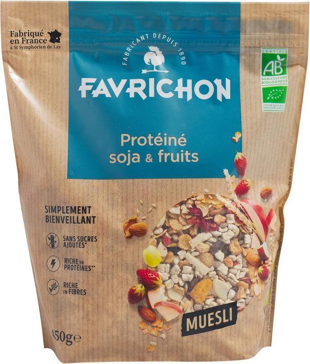 Image du produit J.Favrichon Muesli protéiné soja et fruits (450 g)