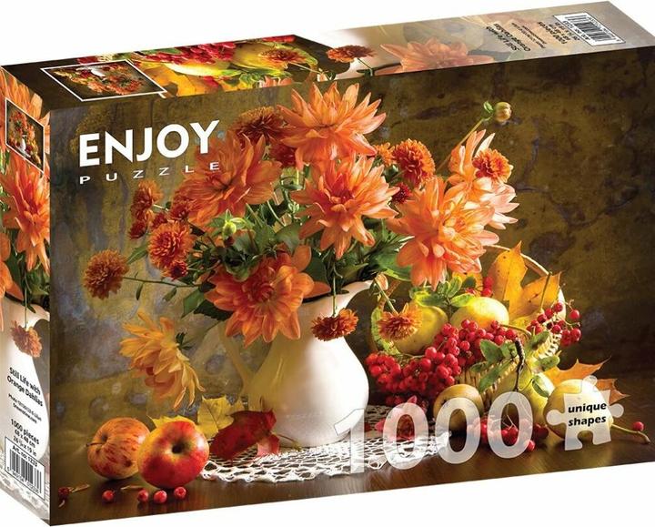 Image du produit Enjoy Puzzle ENJOY-1233 - Still Life with Orange Dahlias, puzzle, 1000 pièces (1000 pièces)