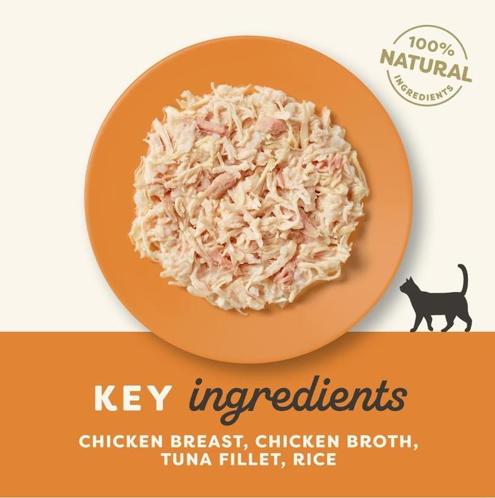 Image du produit Applaws Hühnerbrust mit Thunfisch in Brühe, Nassfutter für Katzen (70g) (70 g)