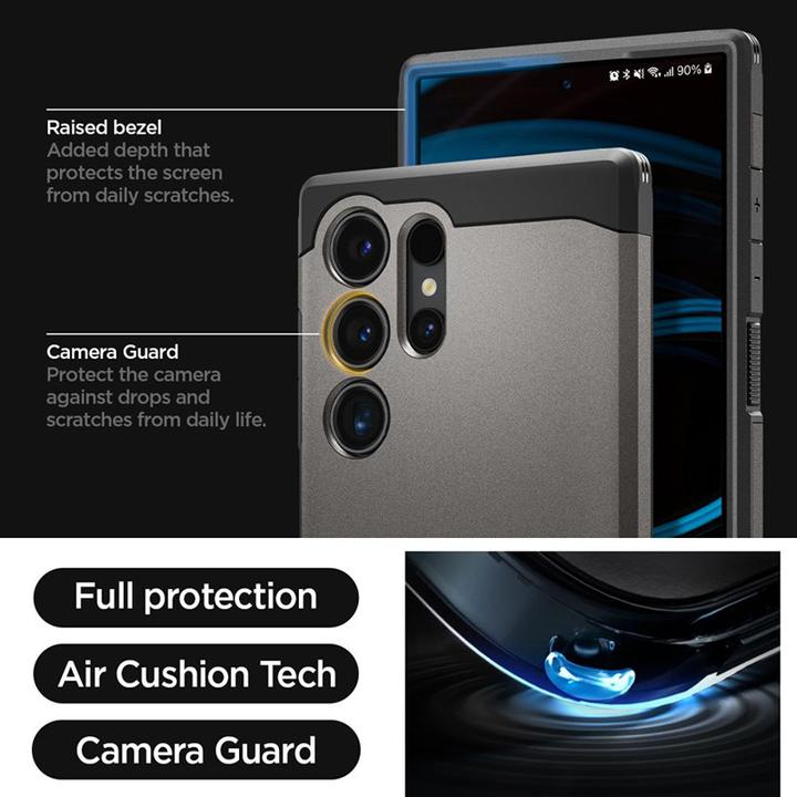Actual product image Spigen Tough Armor (Samsung Galaxy S24 Ultra)