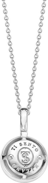 Image du produit Ti Sento Milano Chaîne avec pendentif rond et zirconium 6720ZI (Argent sterling 925, 45 cm)