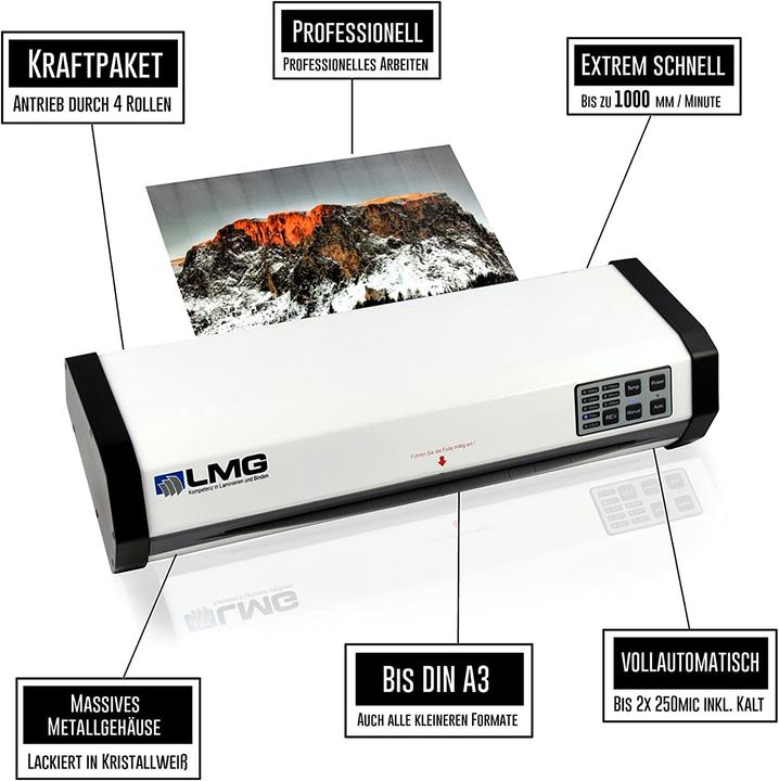 Actual product image LMG AUTOLAM laminator (A3)
