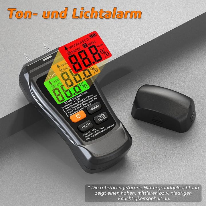 Produktbild Rdinscos Feuchtigkeitsmessgerät MT18C1 für Holz und Wände