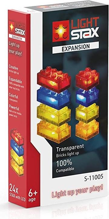 Stax Expansion transp. rouge/orange/jaune/bleu (Compatible Lego)