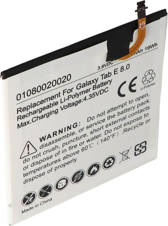 Actual product image AccuCell Battery Samsung Galaxy Tab 5, Tab E 8.0, Tab E 8.0 4G LTE, Tab E 8.0 TD-LTE
