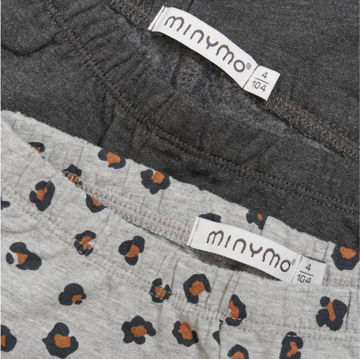 Produktbild Minymo Leggings 2er Set Greymelange Gr. 110 (110)