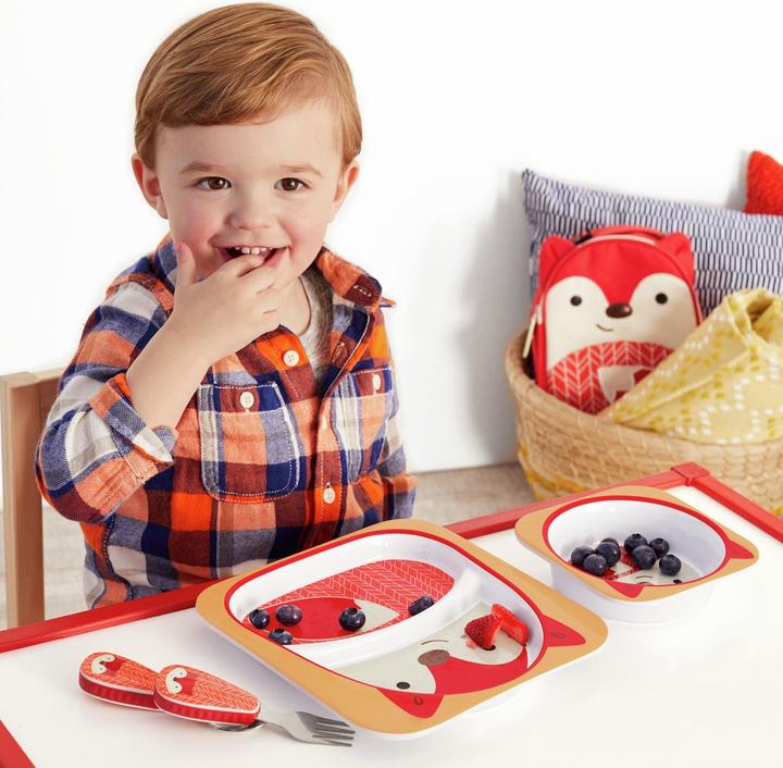 Actual product image Skiphop Zoo Fork & Spoon Fox