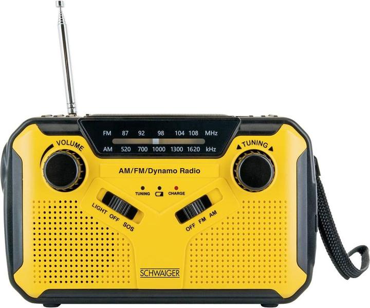 Produktbild Schwaiger Solar-Kurbelradio mit LED Leuchte (FM, AM)