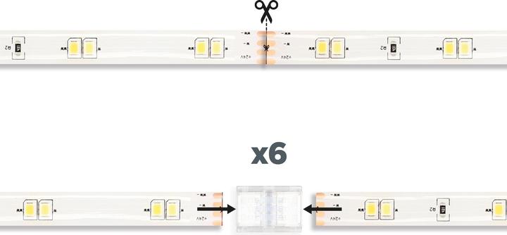 Actual product image KSIX Tira LED Inteligent Cct 5m (Warm white, Cold White, 500 cm, Indoor)