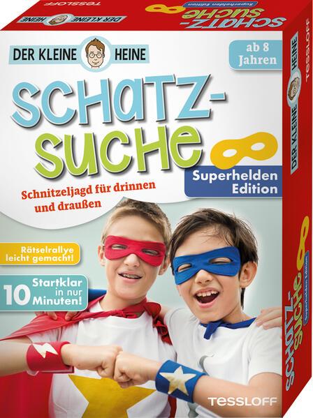 Actual product image Tessloff Little Heine. Treasure hunt. Superhero Edition. Scavenger hunt for indoors and outdoors (German, Stefan Heine, 2020)