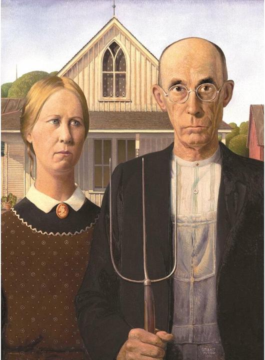 Produktbild Eurographics American Gothic von Grant Wood (1000 Teile)