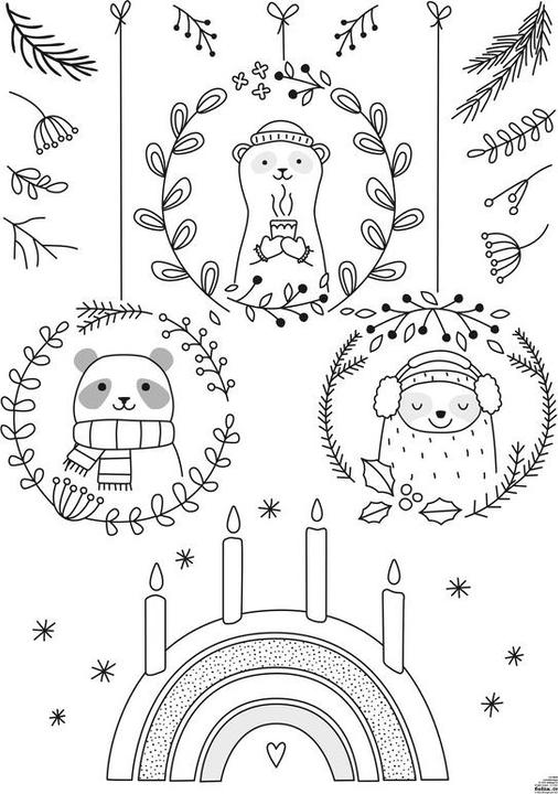 Actual product image Folia Window Pictures Templates For Cold Season