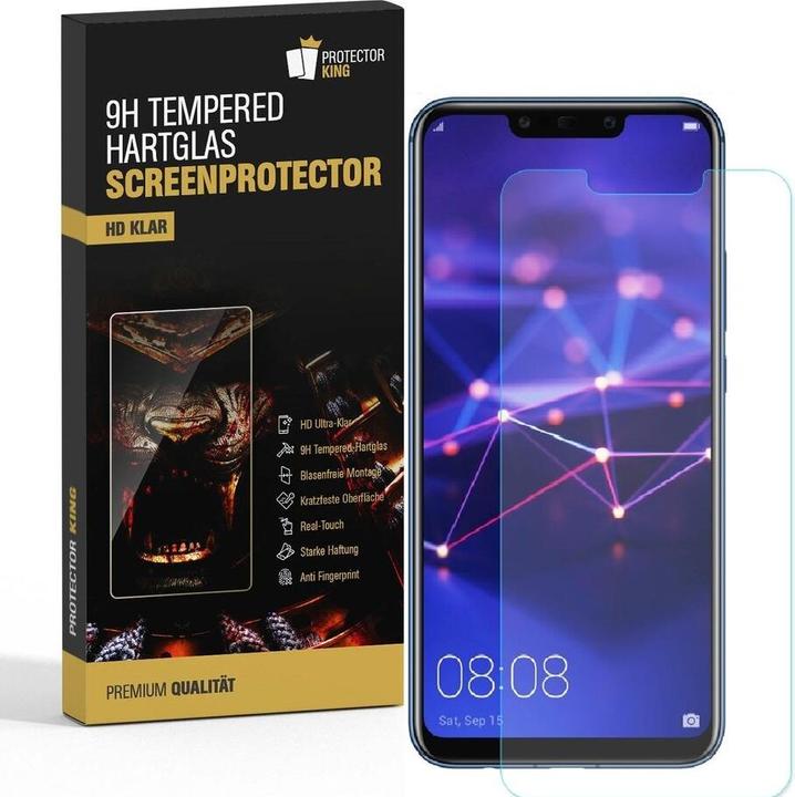Actual product image Protectorking 1x 3D A++ real tempered 9H armoured glass CLEAR (1 Piece, Mate 20 Lite)