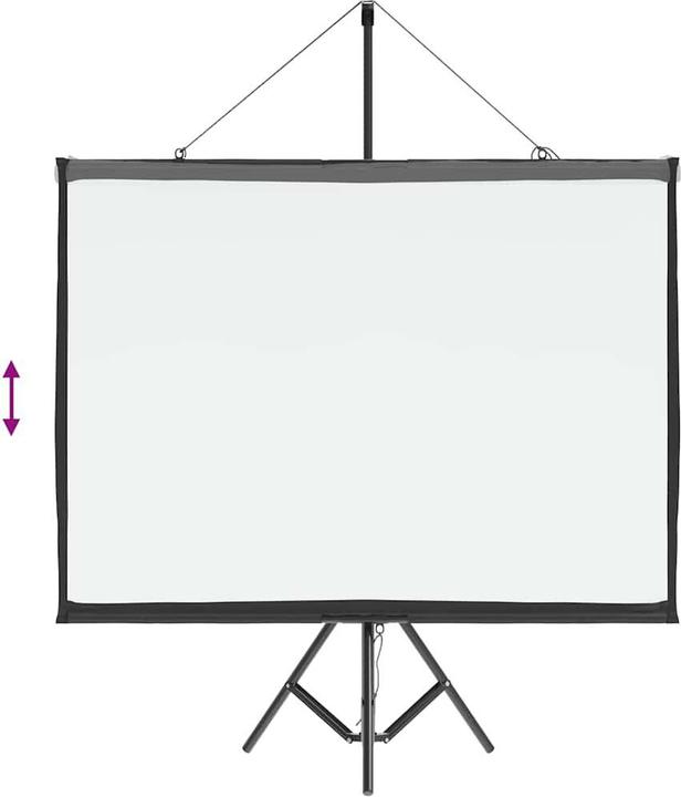 Produktbild VidaXL Beamer Leinwand mit Stativ 60 Zoll 4:3 Projektionswand Leinwand (60", 4:3)