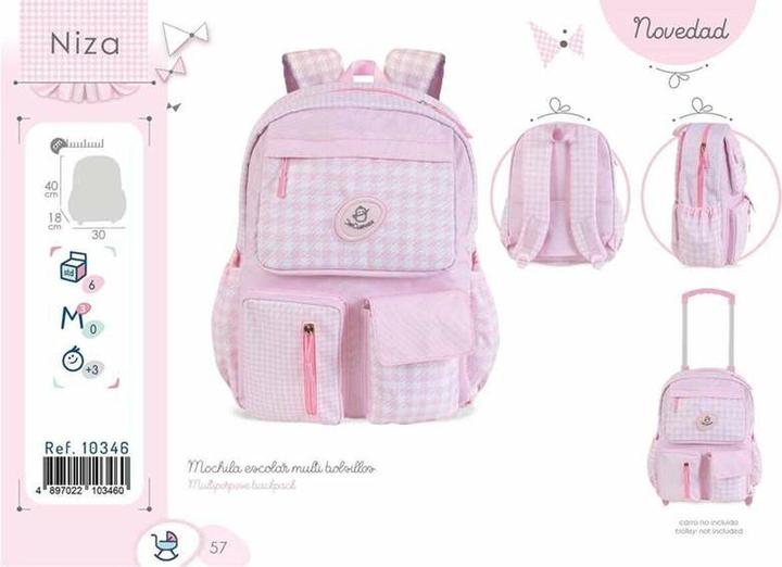 Actual product image DeCuevas Niza school rucksack 40 x 18 x 30 cm