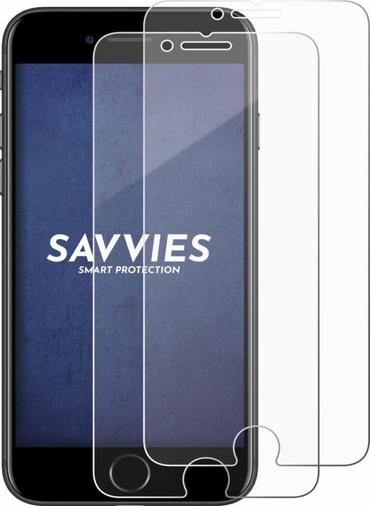 Actual product image Savvies Tempered Glass (2 Piece, Apple iPhone 7)