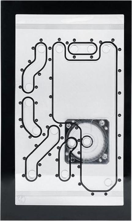 Stealkey Customs Lian Li O11D Mini Front MK2 D5 Distroplate - Acryl - Zwart