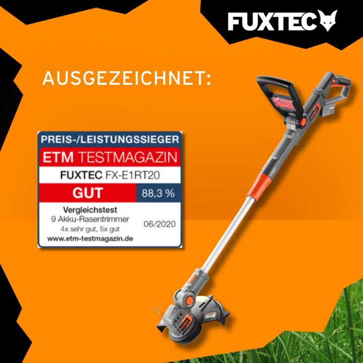 Actual product image Fuxtec 20V Battery Lawn Trimmer FX-E1RT20 without battery pack, without charger (Plastic knives)