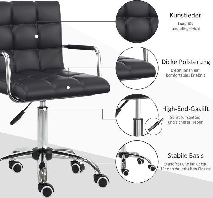 Actual product image Homcom Office chair with castors
