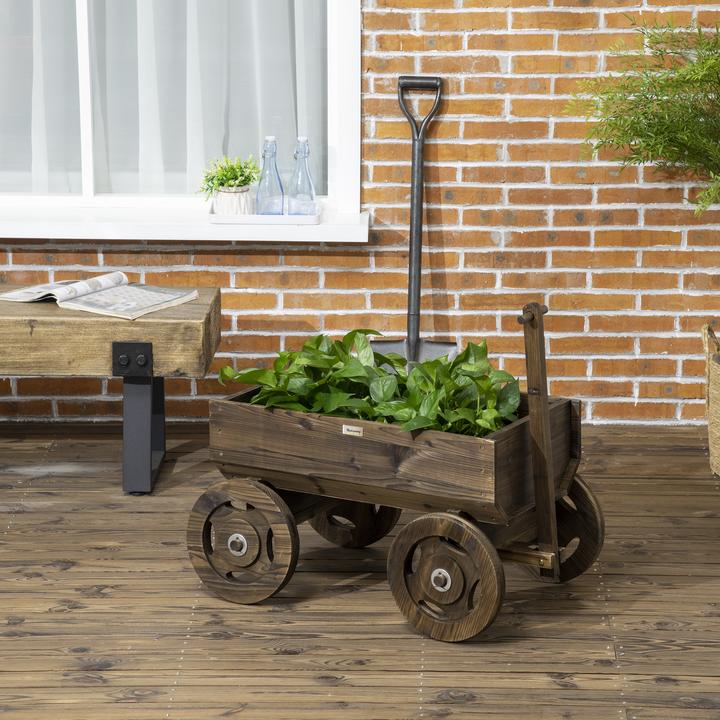 Produktbild Outsunny Blumenwagen mit Rollen
