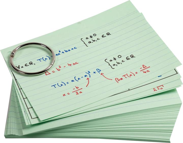 Produktbild Exacompta Flashcards (A6, 205 g/m², 50 x)