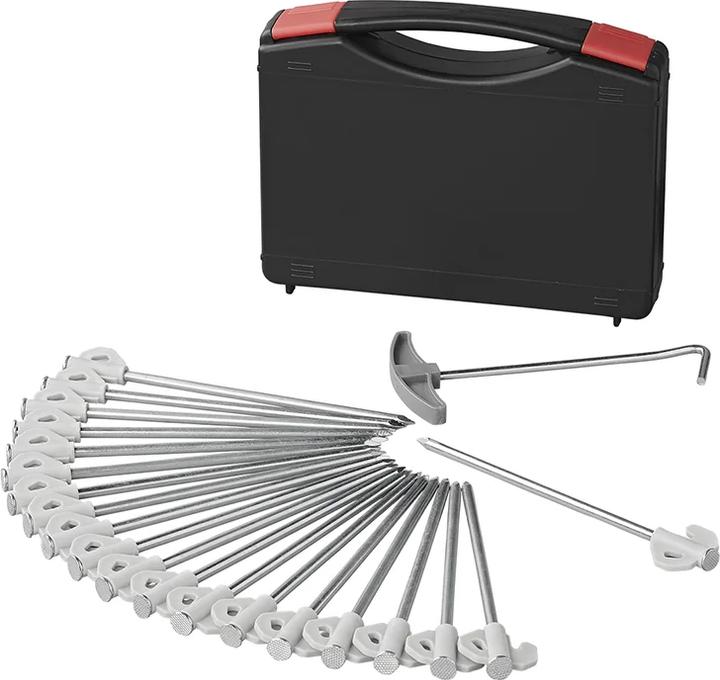 ProPlus Felsbodenhering 20 cm mit Kunststoffhaken - Set von 20 Stück im Koffer