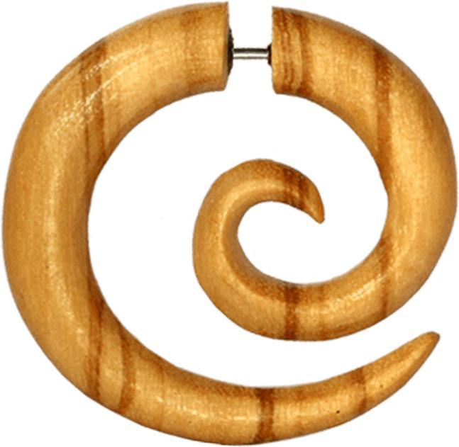 Immagine prodotto Star Piercing Fake Spirale aus Olivenholz (senza ottone, Organico)