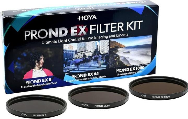 Produktbild Hoya PRO ND EX Filter Kit 8/64/1000 (49 mm, ND- / Graufilter, 49 mm)
