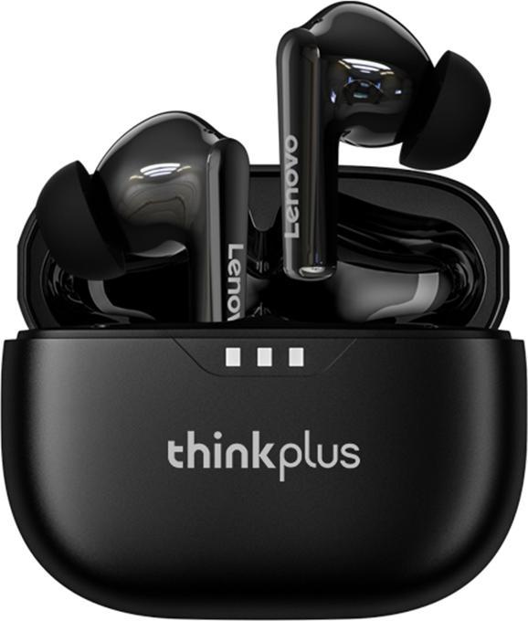 Produktbild Lenovo - Wireless Earbuds (LP3 Pro) - Bluetooth 5.0, Noise Cancelling, Power Display - Black (ANC, Kabellos)