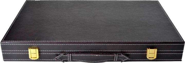 Actual product image Longfield Games Backgammon 18 Classic Board Game in Brown and Ivory (German)