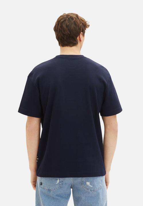 Produktbild Tom Tailor T-Shirt Kurzarmshirt structured mit Brusttasche (S)