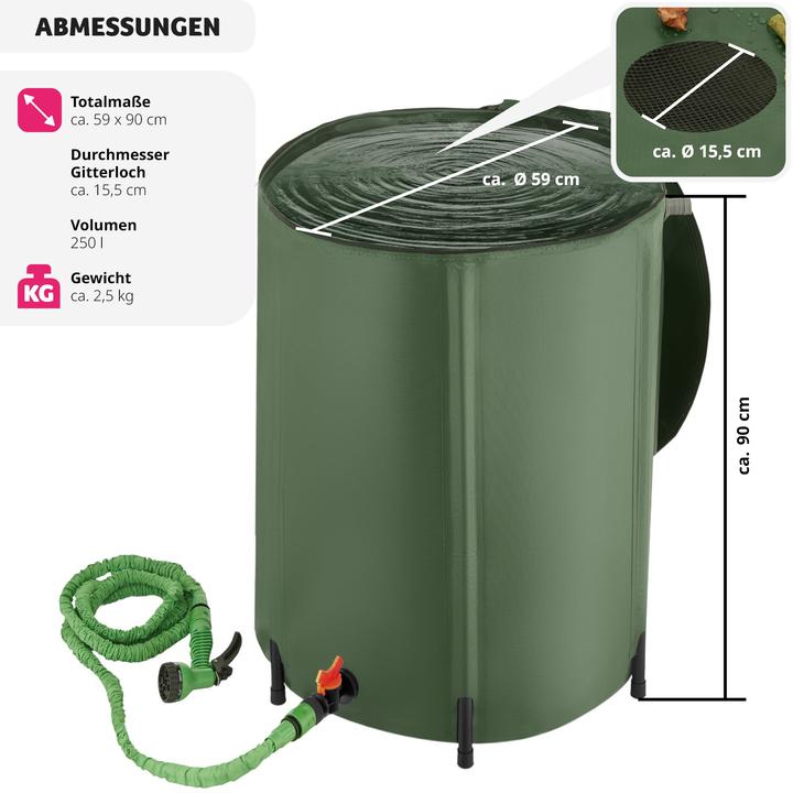 Actual product image tectake Rainwater Tank (250 l)