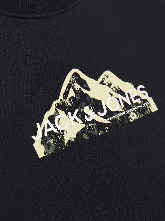 Actual product image Jack & Jones Jcomountain Logo Sweat Crew Neck Sn Mni (116)