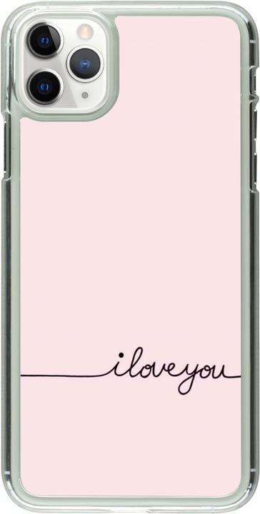 Produktbild PhoneLook Hülle transparent Valentine 2023 i love you writing (Apple iPhone 11 Pro Max)