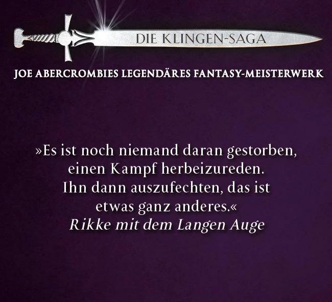 Actual product image Friedensklingen - Die Klingen-Saga (German, Joe Abercrombie, 2021)