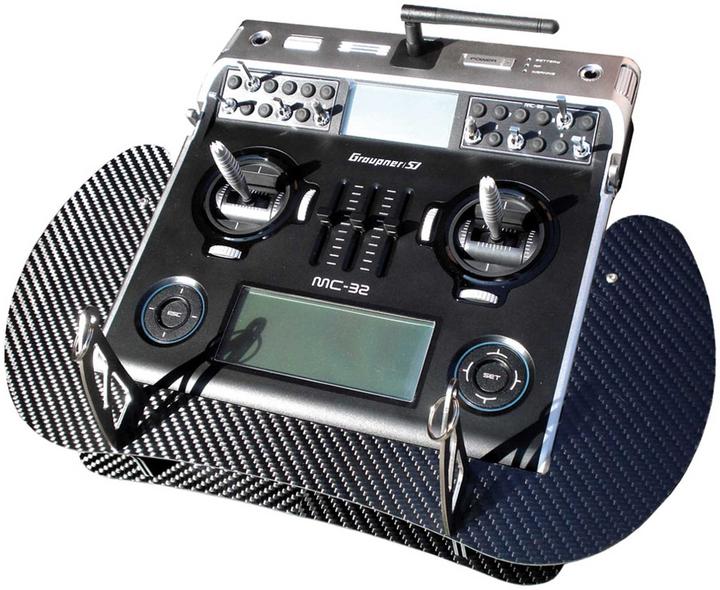 Actual product image AHLtec transmitter console graupner mc-32 carbon with standard transmitter console bracket, without hand