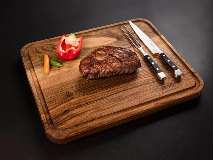 Produktbild Azado Massiv-Schneidebrett mit Saftrinne