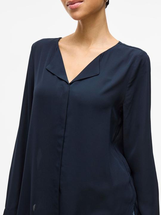 Actual product image Vila High Low Split Collar Shirt (XXL)