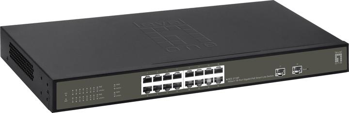 Immagine prodotto LevelOne Switch 16x GE GES-2118P 2xGSFP 16xPoE+ (18 Porti)