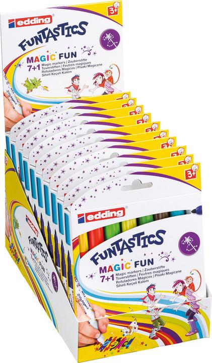 Image du produit Edding Stylos à pointe en fibre 13 Funtastics set de 8 (Multicolore, 8 x)