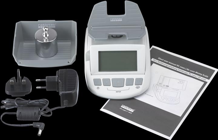Produktbild ratiotec Geldwaage RS 1000 (Made in Germany) (Geldscheinzähler)