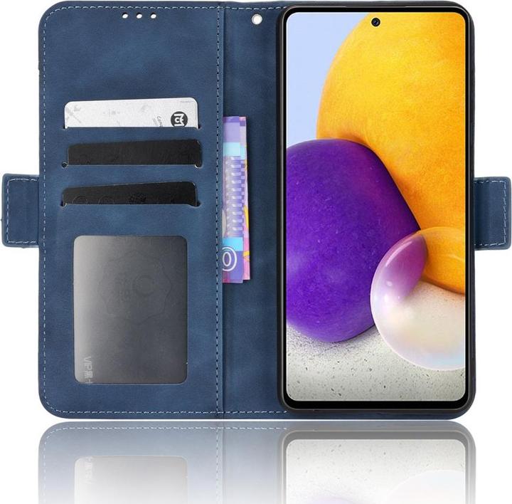 Produktbild Cover-Discount Galaxy A53 5G - Etui mit vielen Kartenfächer dunkelblau (Samsung Galaxy A53 5G)