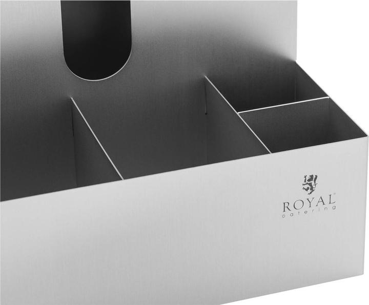 Produktbild Royal Catering Ständer für Becher und Deckel Halterung Spendersystem 9 Fächer Edelstahl