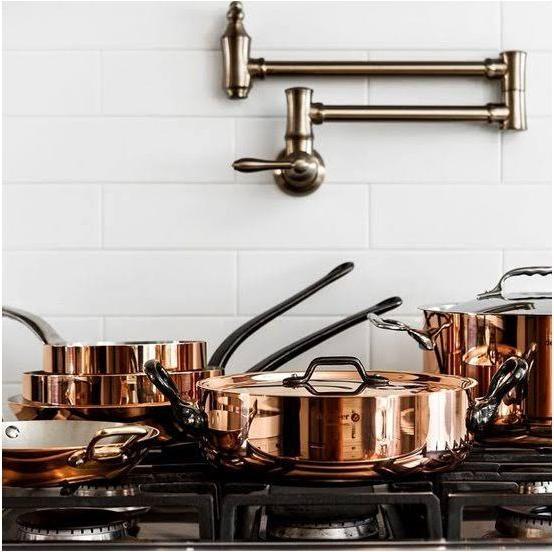Actual product image de Buyer Inocuivre roasting pan with lid (16 cm, Casserole + Stewpot, Stainless steel, Copper)