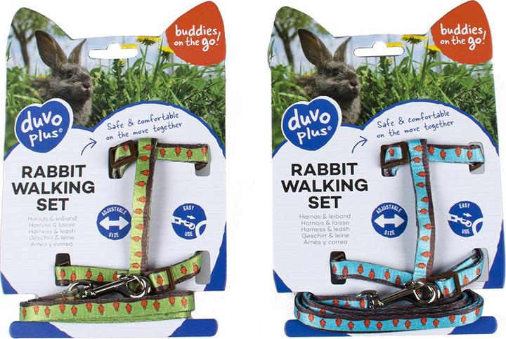 Actual product image Duvoplus + + Rabbit Harness Rabbit Face 25-45cm (140, Rodents, General)